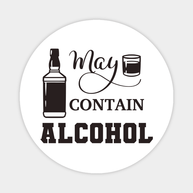 May Contain Alcohol Magnet by CB Creative Images